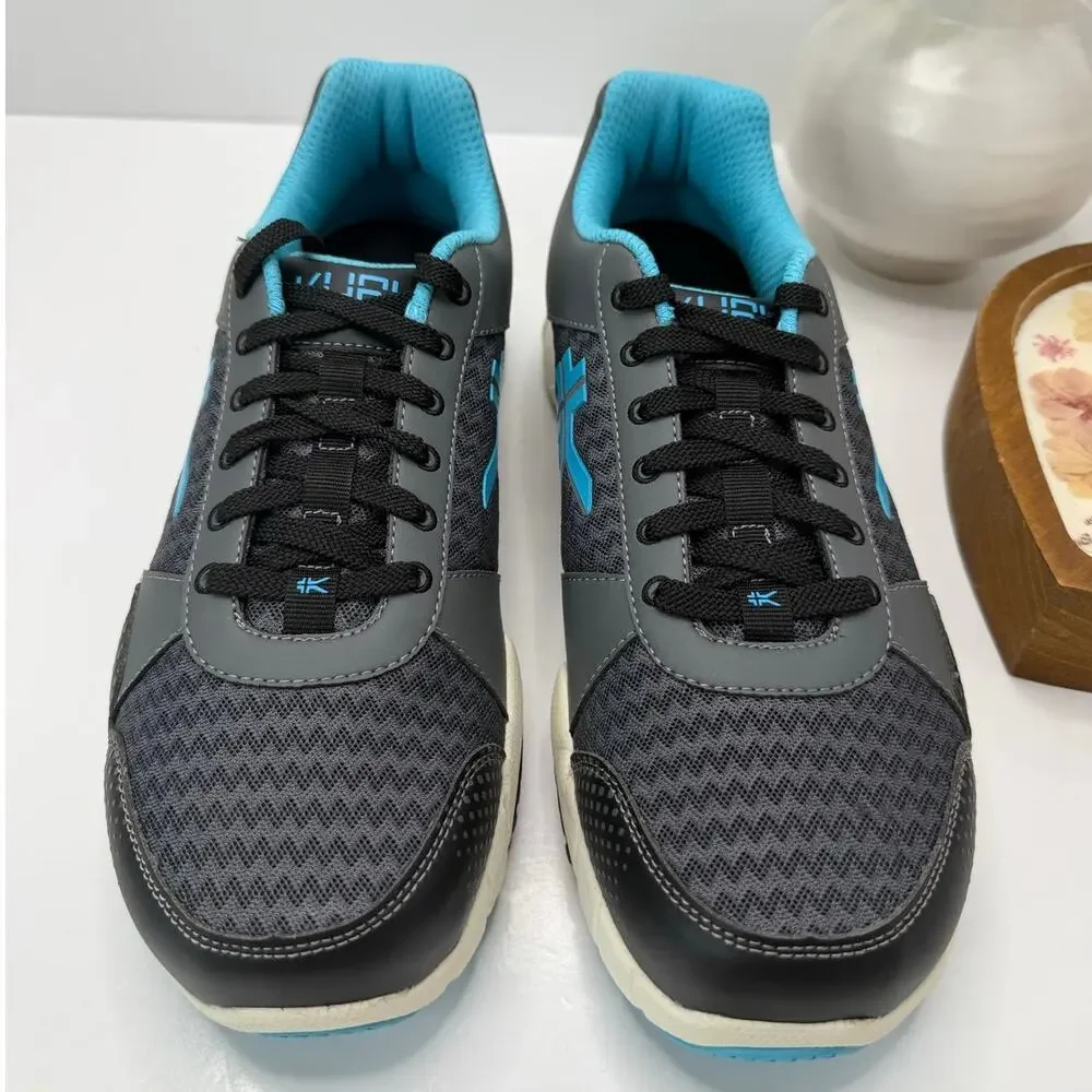 Kuru Quantum Walking Comfort Sneaker Urban Concrete/Blue Topez Women 12 Wide NWB